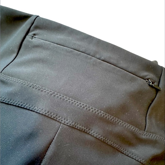 Athleta Stellar Black Raw Hem Zipper Pocket Skinny Crop Travel Pants, Small - Picture 4 of 8